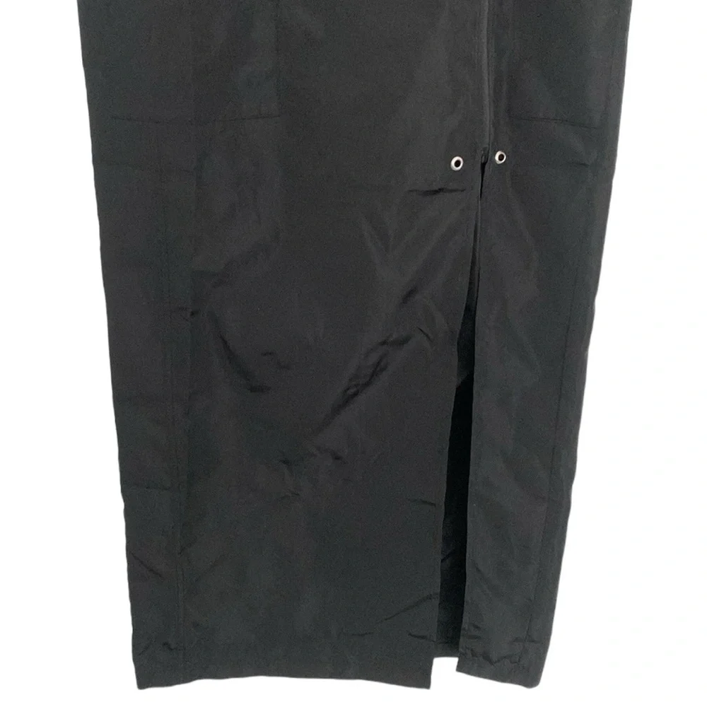 Forever 21 Cherry Mellow Black Nylon Cargo Maxi Skirt